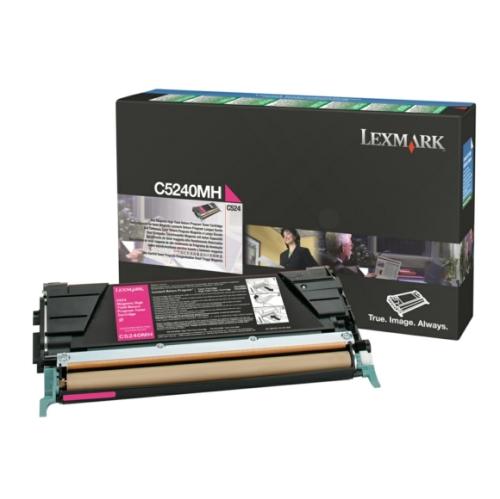 Lexmark toner cartridge magenta (C5240MH / 00C5240MH) (Return, high capacity)