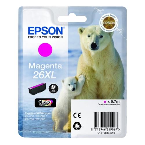 Epson printcartridge magenta (C13T26334012 / 26XL) (high capacity)