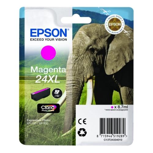 Epson printcartridge magenta (C13T24334012 / 24XL) (high capacity)