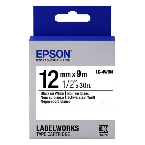 Epson printer ribbon black / white (C53S654021 / LK4WBN)
