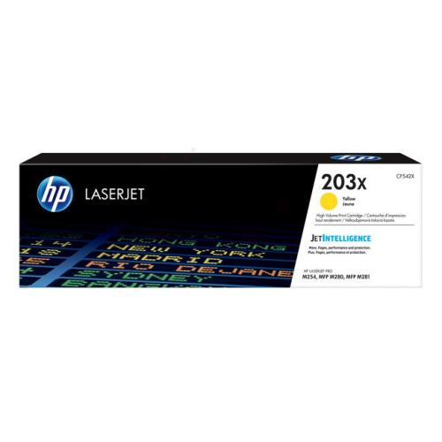 HP toner cartridge yellow (CF542X / 203X) (high capacity)