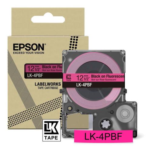 Epson labels black/pink (C53S672100 / LK4PBF)