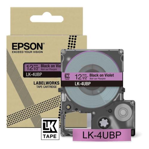 Epson labels black/purple (C53S672101 / LK4UBP)