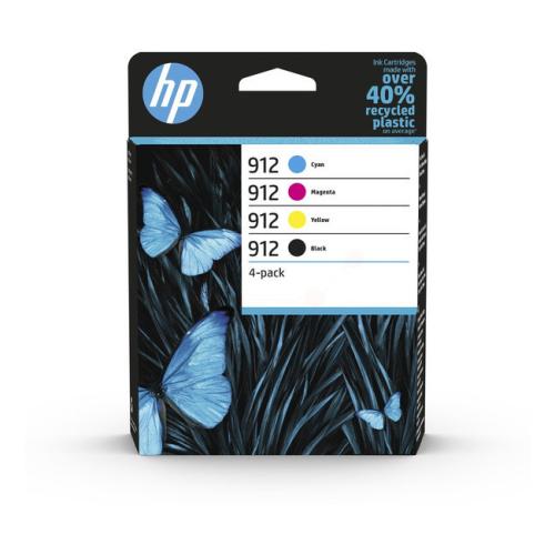 HP printcartridge black / cyan / magenta / yellow (6ZC74AE#301 / 912) (multipack)
