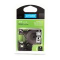 Dymo LetraTag Tape black on white (16960 / S0718070), 19mm, laminated